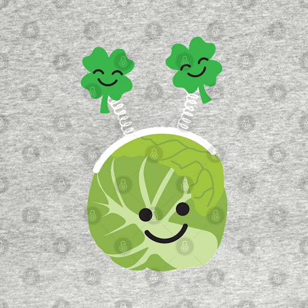St Patrick's Day Brussels Sprout! by VicEllisArt